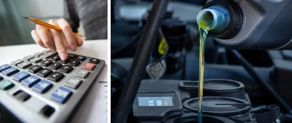 Engine oil price by SAE grade
